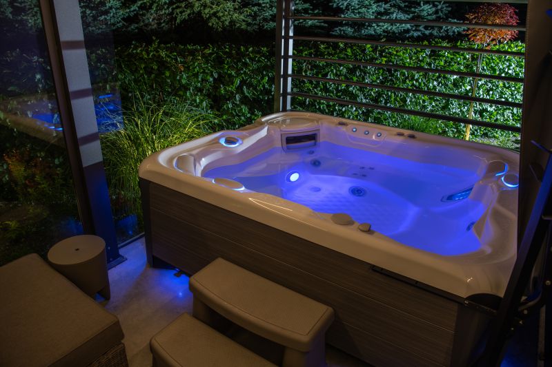 Soaking Tub with Ambient Lighting